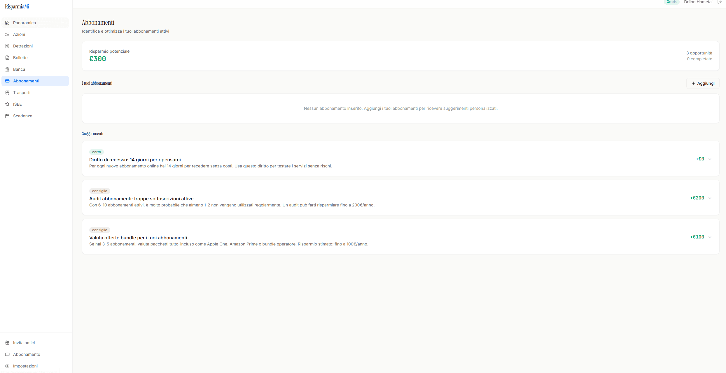 RisparmiaMi Risultati