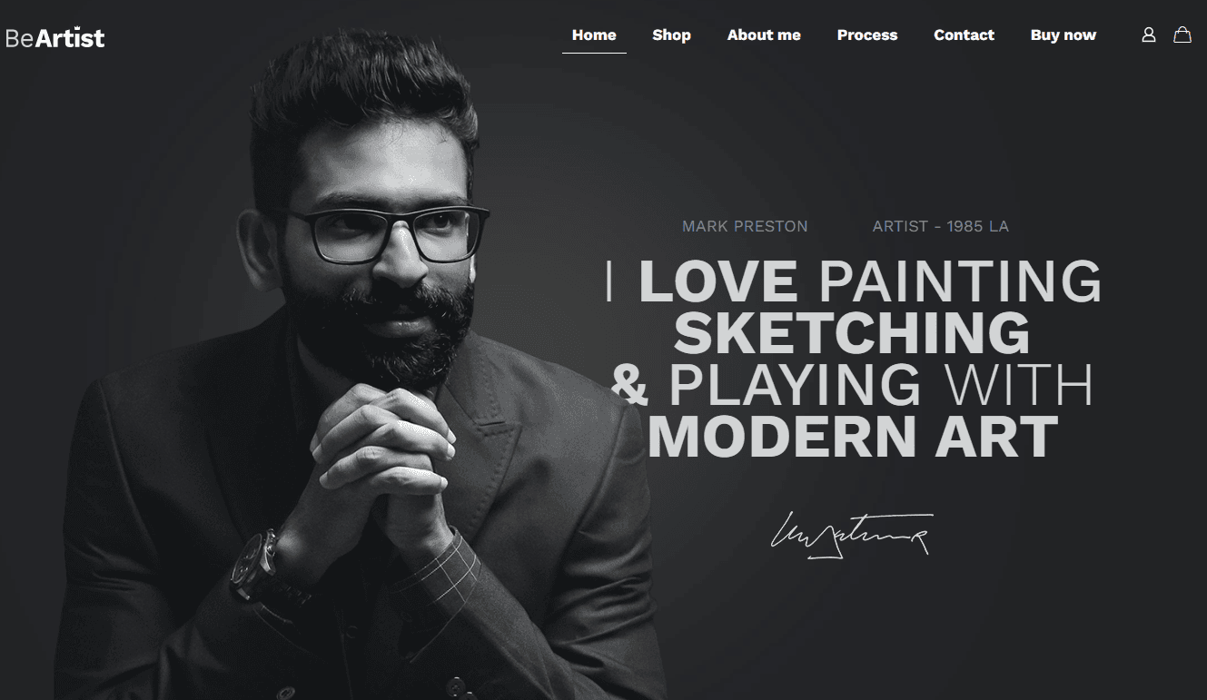 Screenshot 3 - Siti Web per Artisti