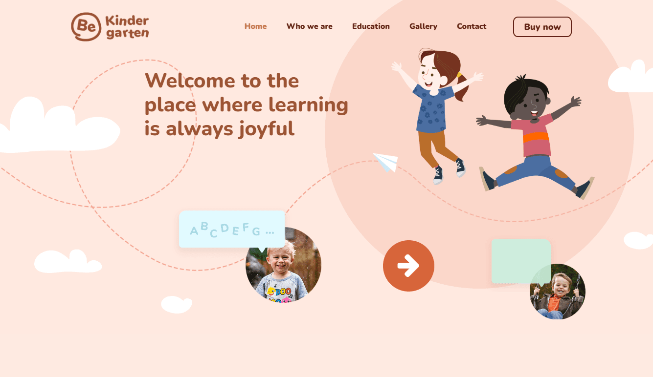 Screenshot 3 - Siti Web per Asili Nido