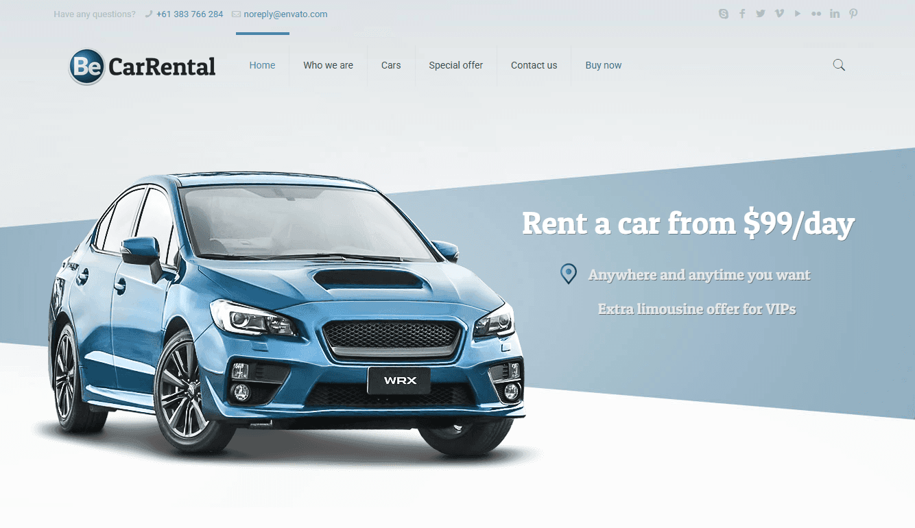 Screenshot 5 - Siti Web per Autonoleggi