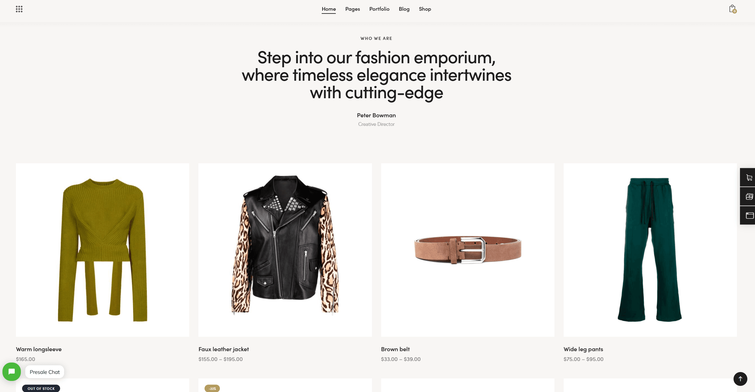 Screenshot 6 - Siti Web per Boutique