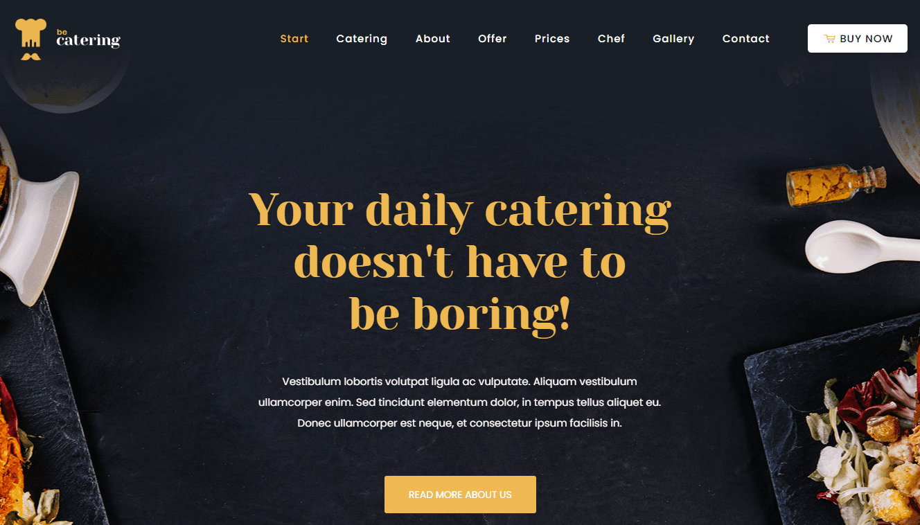 Screenshot 4 - Siti Web per Catering