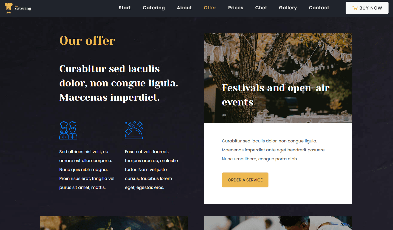 Screenshot 6 - Siti Web per Catering