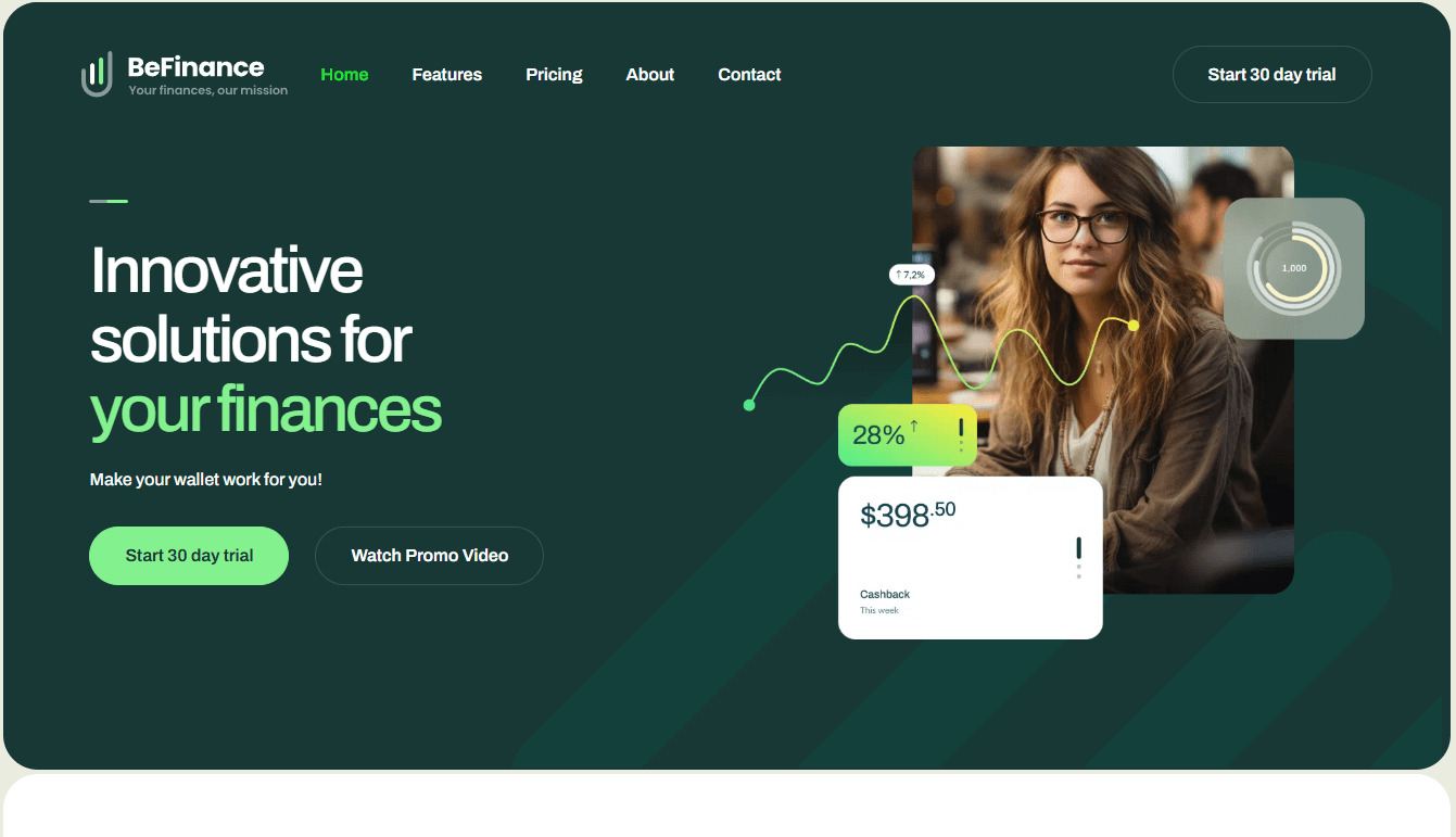 Screenshot 1 - Siti Web per Consulenti Finanziari