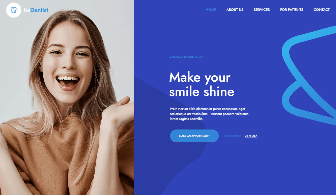 Screenshot 1 - Siti Web per Dentisti