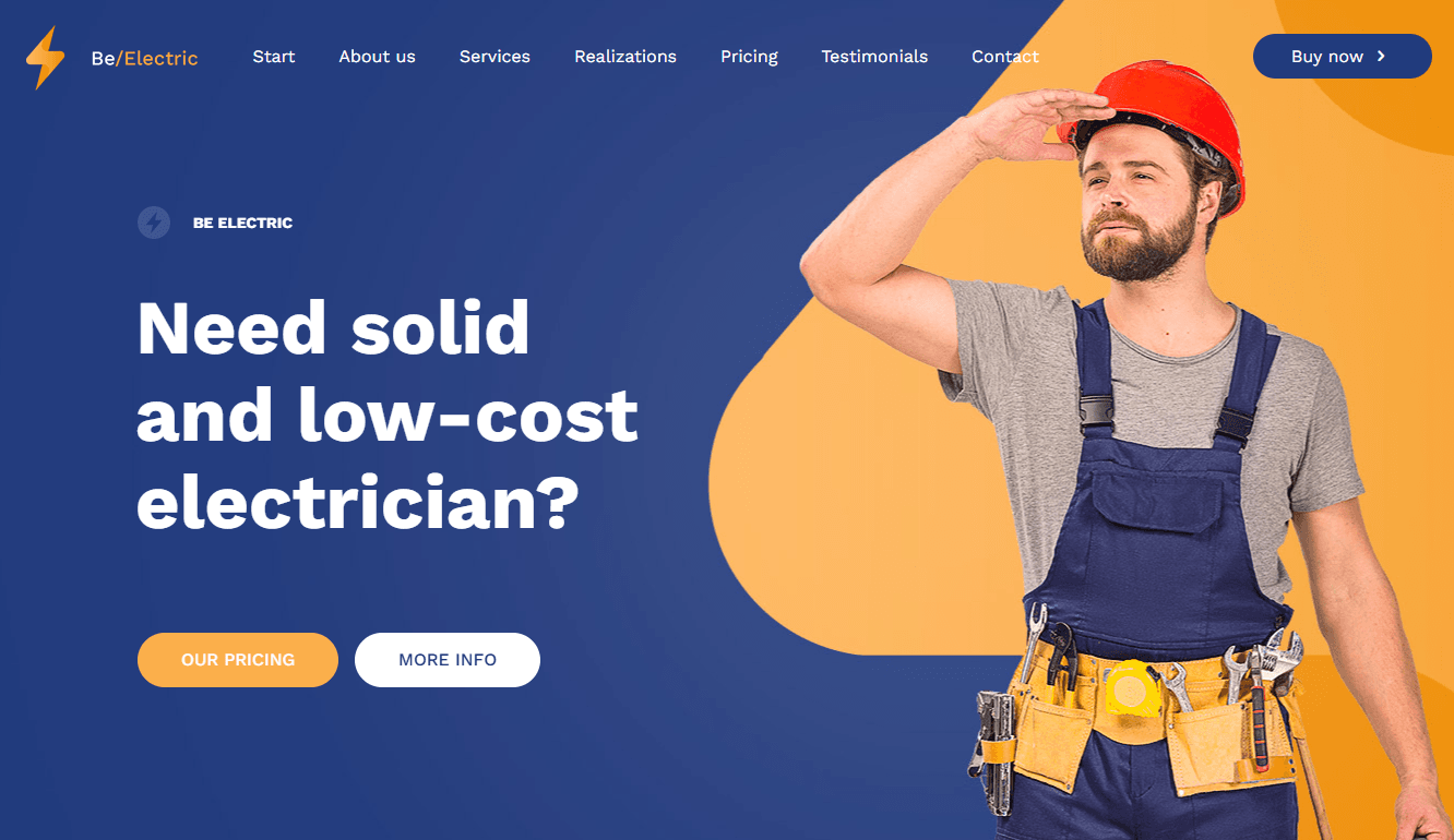 Screenshot 1 - Siti Web per Elettricisti