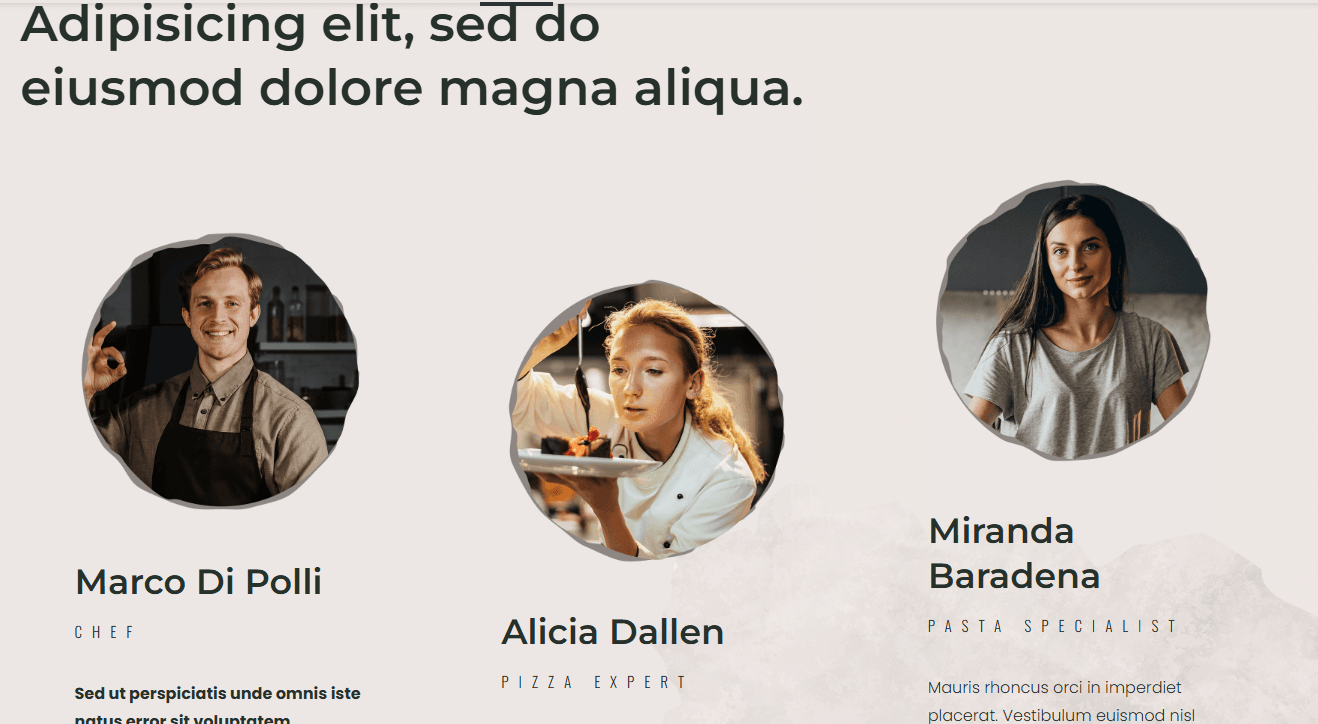 Screenshot 3 - Siti Web per Ristoranti