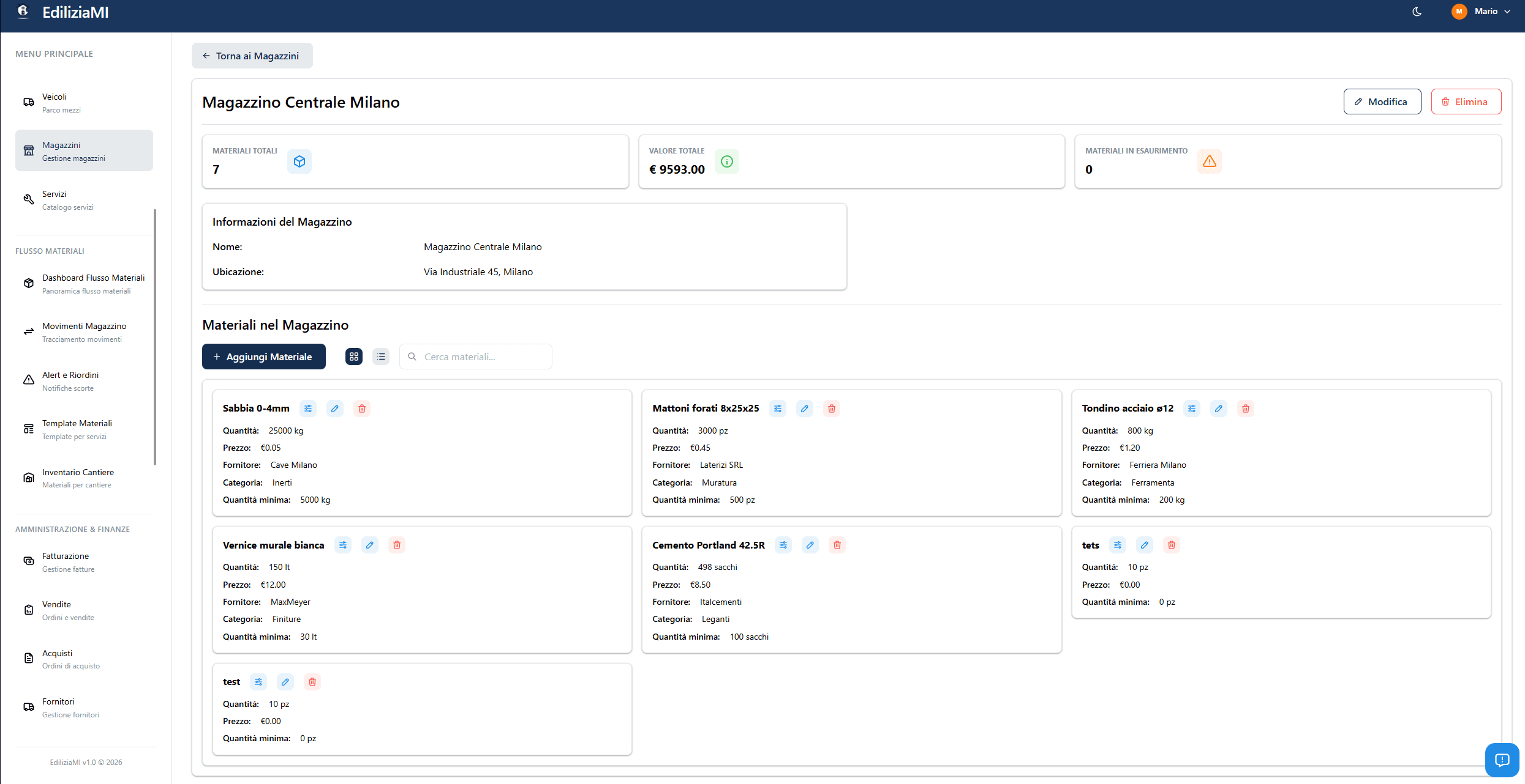 EdiliziaMi Magazzino