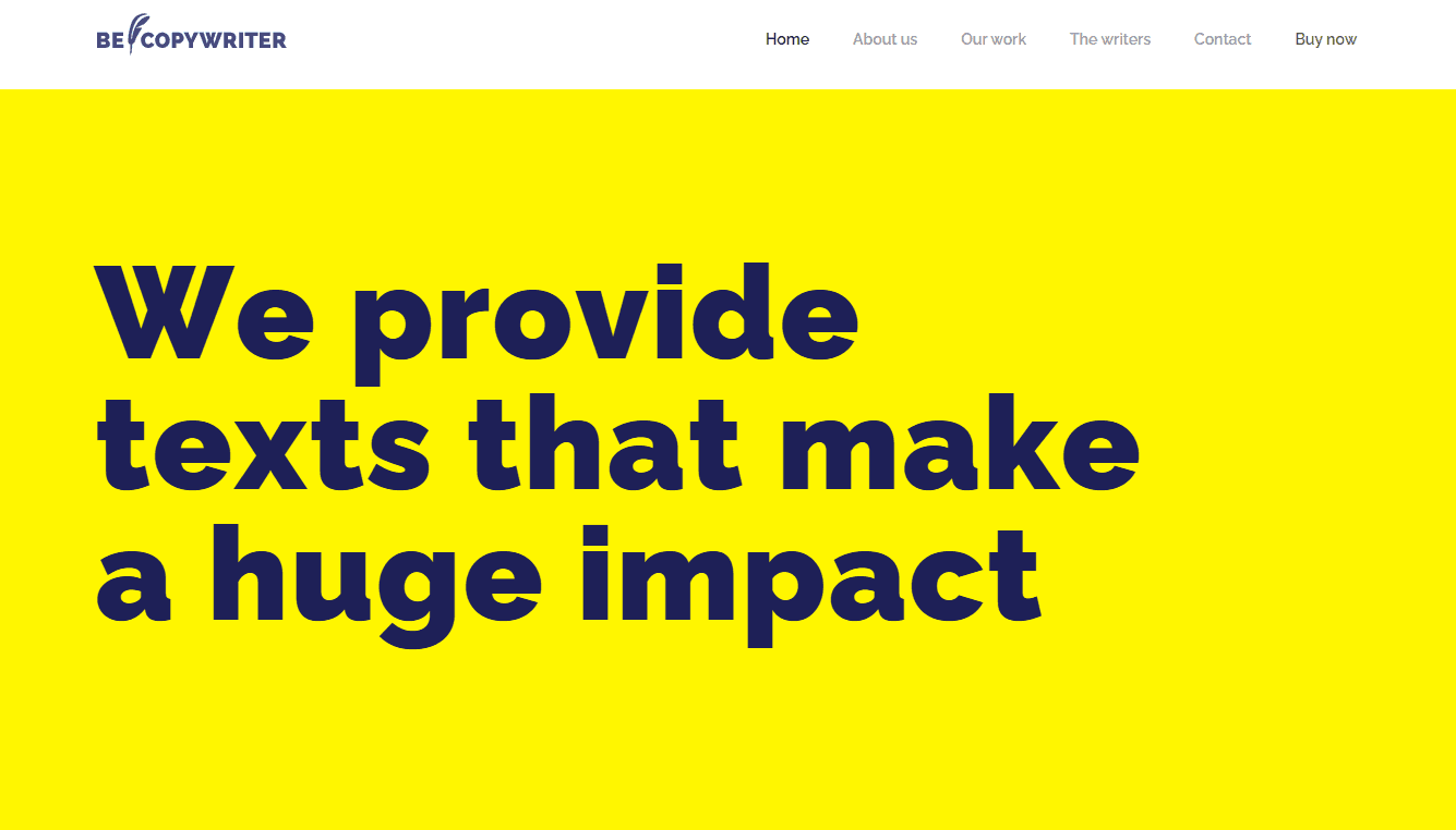 Screenshot 1 - Siti Web per Copywriter